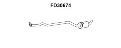 Veneporte FD30674 Muffler assy front Veneporte FD30674 Muffler assy front