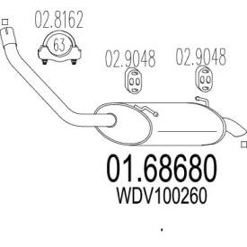MTS 01.68680 Schalldaempfer