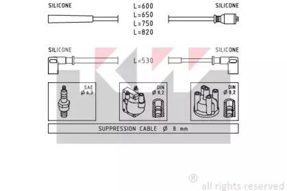 KW 360 078 Zuendkabel KW 360 078 Zuendkabel