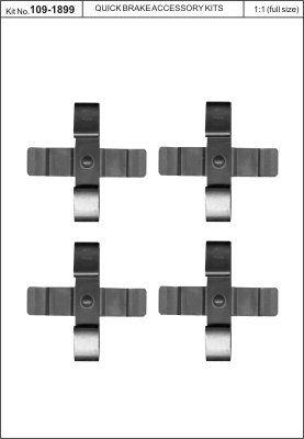Quick Brake 109-1899 Spring set disc brake Quick Brake 109-1899 Spring set disc brake