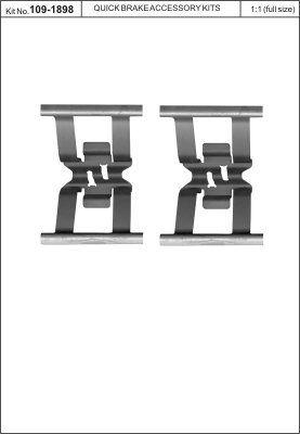 Quick Brake 109-1898 Spring set disc brake Quick Brake 109-1898 Spring set disc brake