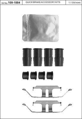Quick Brake 109-1884 Spring set disc brake