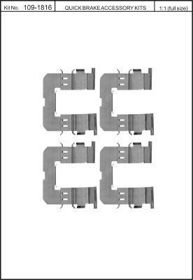 Quick Brake 109-1816 Spring set disc brake Quick Brake 109-1816 Spring set disc brake