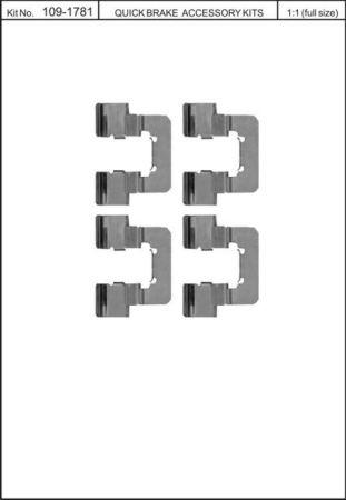 Quick Brake 109-1781 Spring set disc brake