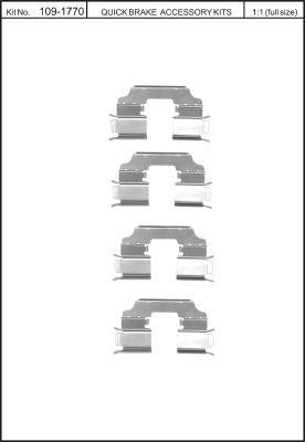 Quick Brake 109-1770 Spring set disc brake