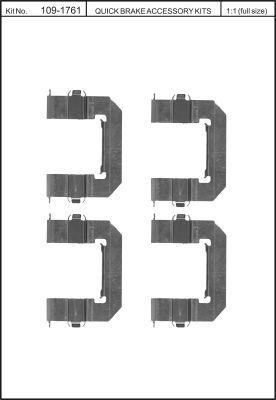 Quick Brake 109-1761 Spring set disc brake Quick Brake 109-1761 Spring set disc brake