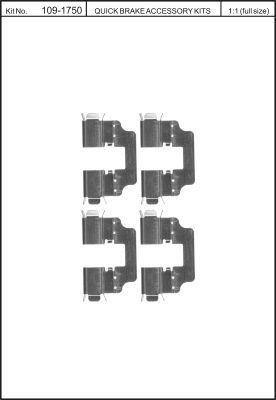 Quick Brake 109-1750 Spring set disc brake