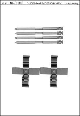 Quick Brake 109-1809 Spring set disc brake Quick Brake 109-1809 Spring set disc brake