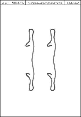 Quick Brake 109-1755 Spring set disc brake