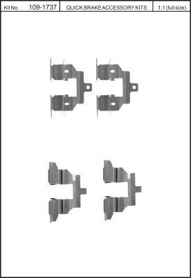Quick Brake 109-1737 Spring set disc brake Quick Brake 109-1737 Spring set disc brake