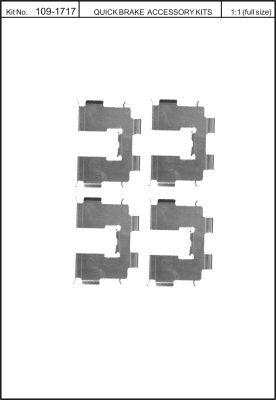 Quick Brake 109-1717 Spring set disc brake