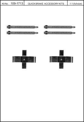 Quick Brake 109-1713 Spring set disc brake