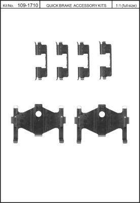 Quick Brake 109-1710 Spring set disc brake