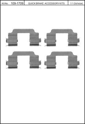 Quick Brake 109-1709 Spring set disc brake