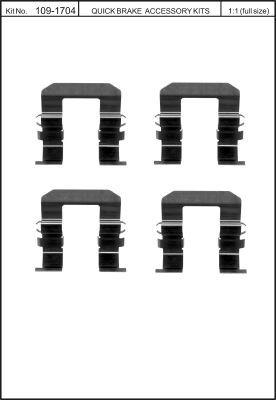 Quick Brake 109-1704 Spring set disc brake Quick Brake 109-1704 Spring set disc brake