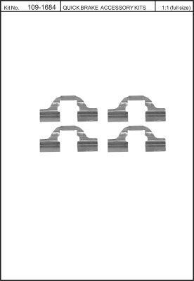 Quick Brake 109-1684 Spring set disc brake