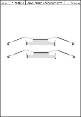 Quick Brake 109-1680 Spring set disc brake Quick Brake 109-1680 Spring set disc brake