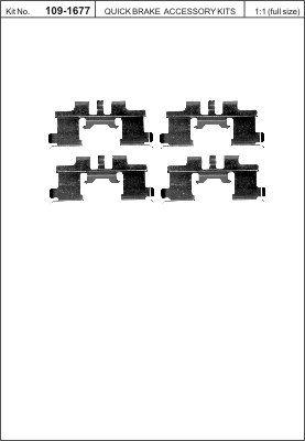 Quick Brake 109-1677 Spring set disc brake