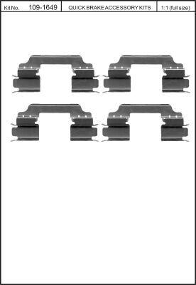 Quick Brake 109-1649 Spring set disc brake Quick Brake 109-1649 Spring set disc brake