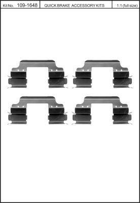 Quick Brake 109-1648 Spring set disc brake