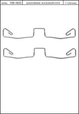 Quick Brake 109-1633 Spring set disc brake