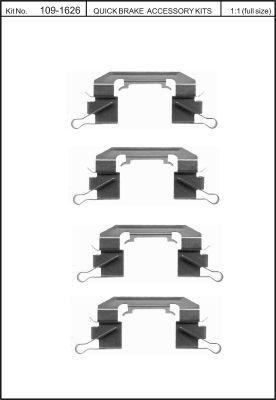 Quick Brake 109-1626 Spring set disc brake Quick Brake 109-1626 Spring set disc brake