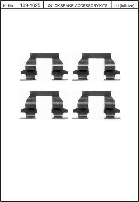 Quick Brake 109-1625 Spring set disc brake Quick Brake 109-1625 Spring set disc brake
