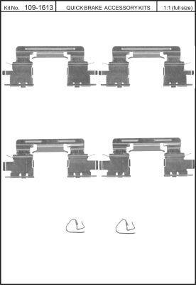 Quick Brake 109-1613 Spring set disc brake
