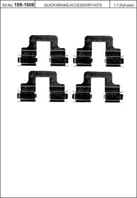 Quick Brake 109-1606 Spring set disc brake Quick Brake 109-1606 Spring set disc brake