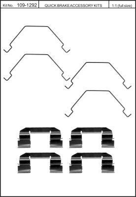 Quick Brake 109-1292 Spring set disc brake Quick Brake 109-1292 Spring set disc brake