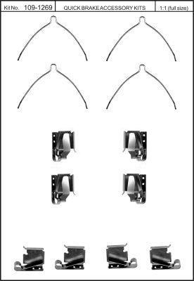 Quick Brake 109-1269 Spring set disc brake