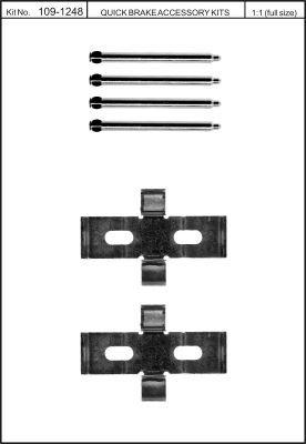 Quick Brake 109-1248 Spring set disc brake