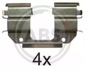 A.B.S. 1285Q Комплект монтажный дисковых тормозных колодок A.B.S. 1285Q Комплект монтажный дисковых тормозных колодок