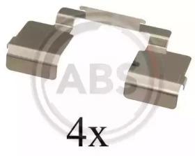 A.B.S. 1609Q Монтажний комплект гальмівних колодок
