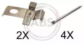 A.B.S. 1634Q Монтажний комплект гальмівних колодок