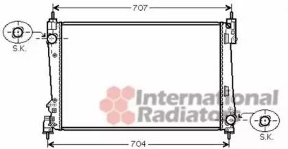 Van Wezel 73002096 Радіатор охолодження двигуна