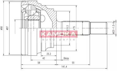 Kamoka 6600 Шрус Kamoka 6600 Шрус