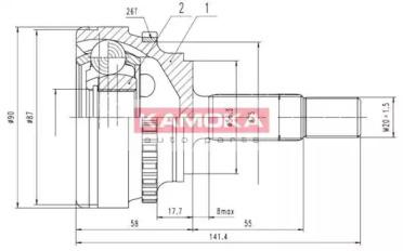 Kamoka 7182 Шрус Kamoka 7182 Шрус