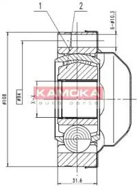 Kamoka 8713 Шрус Kamoka 8713 Шрус