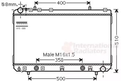 Van Wezel 81002107 Радіатор Van Wezel 81002107 Радіатор