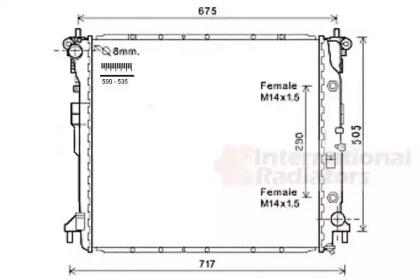 Van Wezel 81002124 Радіатор Van Wezel 81002124 Радіатор