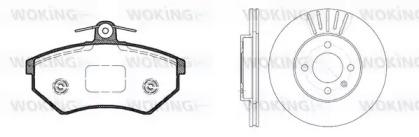 Woking 80343.00 Brake set discs pads Woking 80343.00 Brake set discs pads