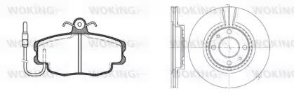 Woking 80413.02 Комплект гальмівних дисків з колодками