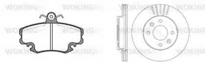 Woking 80413.05 Brake set discs pads