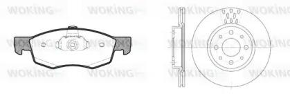Woking 80723.00 Brake set discs pads Woking 80723.00 Brake set discs pads