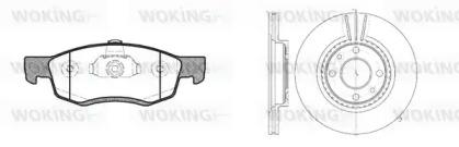 Woking 80723.01 Brake set discs pads Woking 80723.01 Brake set discs pads