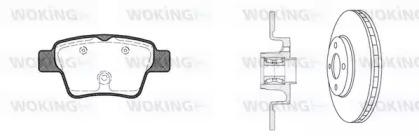 Woking 810383.21 Комплект гальмівних дисків з колодками Woking 810383.21 Комплект гальмівних дисків з колодками
