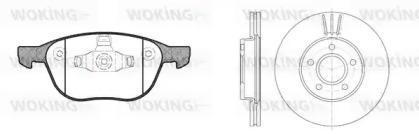 Woking 811823.00 Brake set discs pads