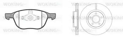 Woking 811823.01 Комплект гальмівних дисків з колодками