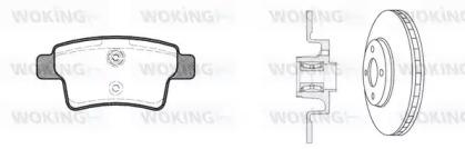 Woking 813413.20 Комплект гальмівних дисків з колодками Woking 813413.20 Комплект гальмівних дисків з колодками